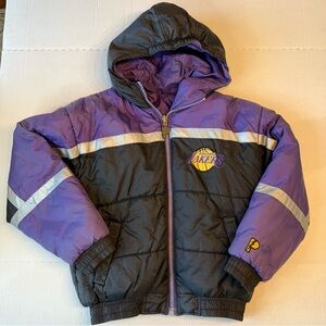 Vintage Lakers Reversible Puffer Jacket